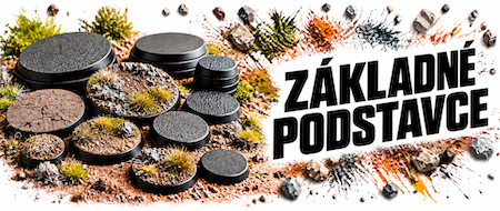 Základné podstavce pre miniatúry, wargaming a modelárske projekty
